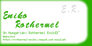 eniko rothermel business card